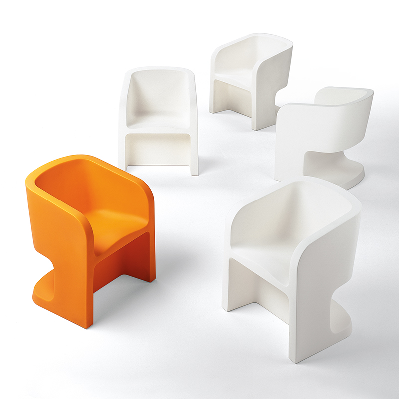 Michelle design armchair - orange 2